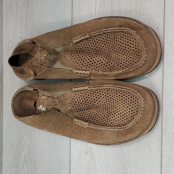 Olukai Mens Moloa Kohana Leather Loafer Slip on shoes sz 11 - Picture 3 of 13